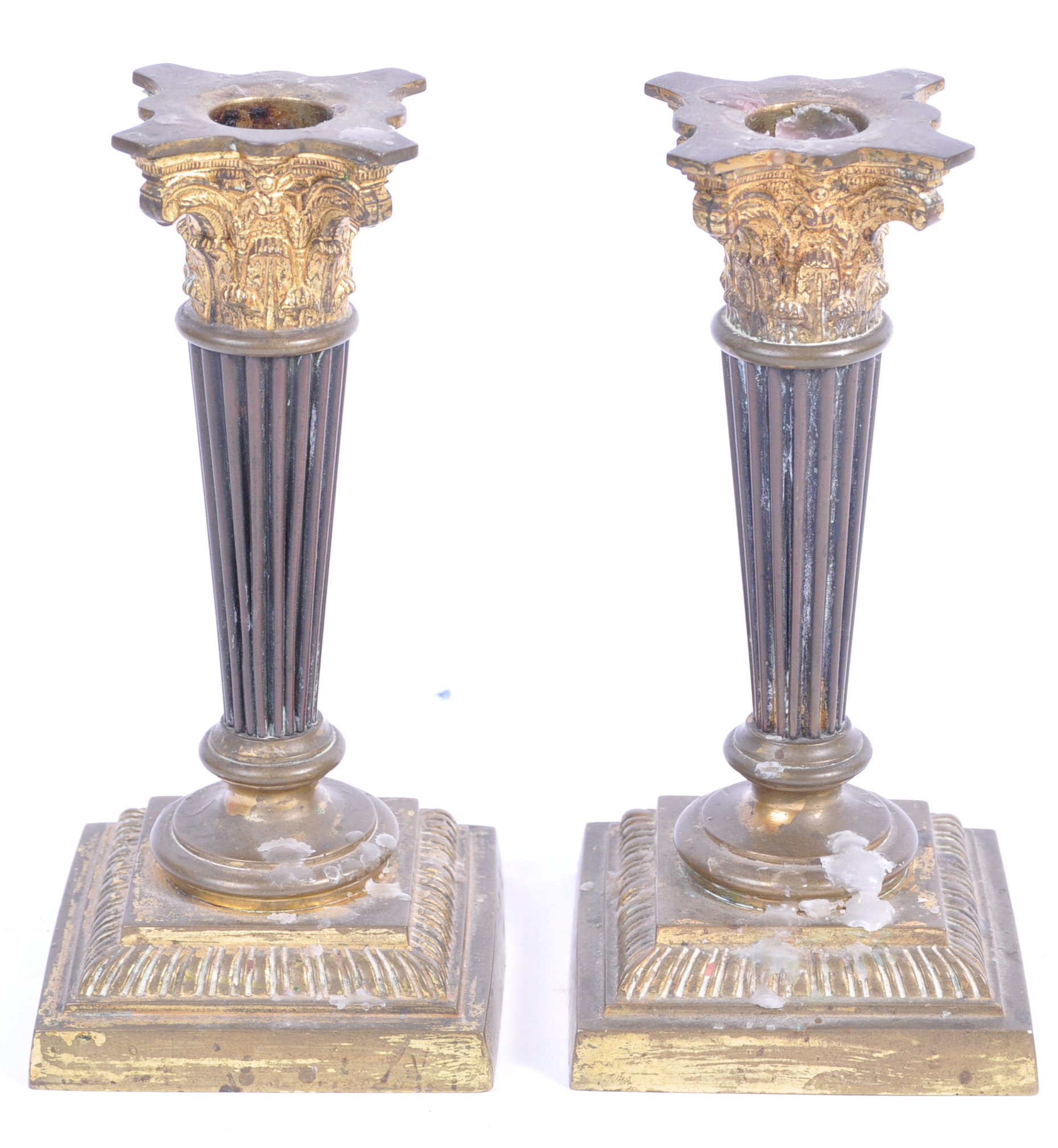 PAIR OF 19TH CENTURY GEORGIAN REGENCY PERIOD ORMOLU CANDLESTICKS - Image 2 of 10