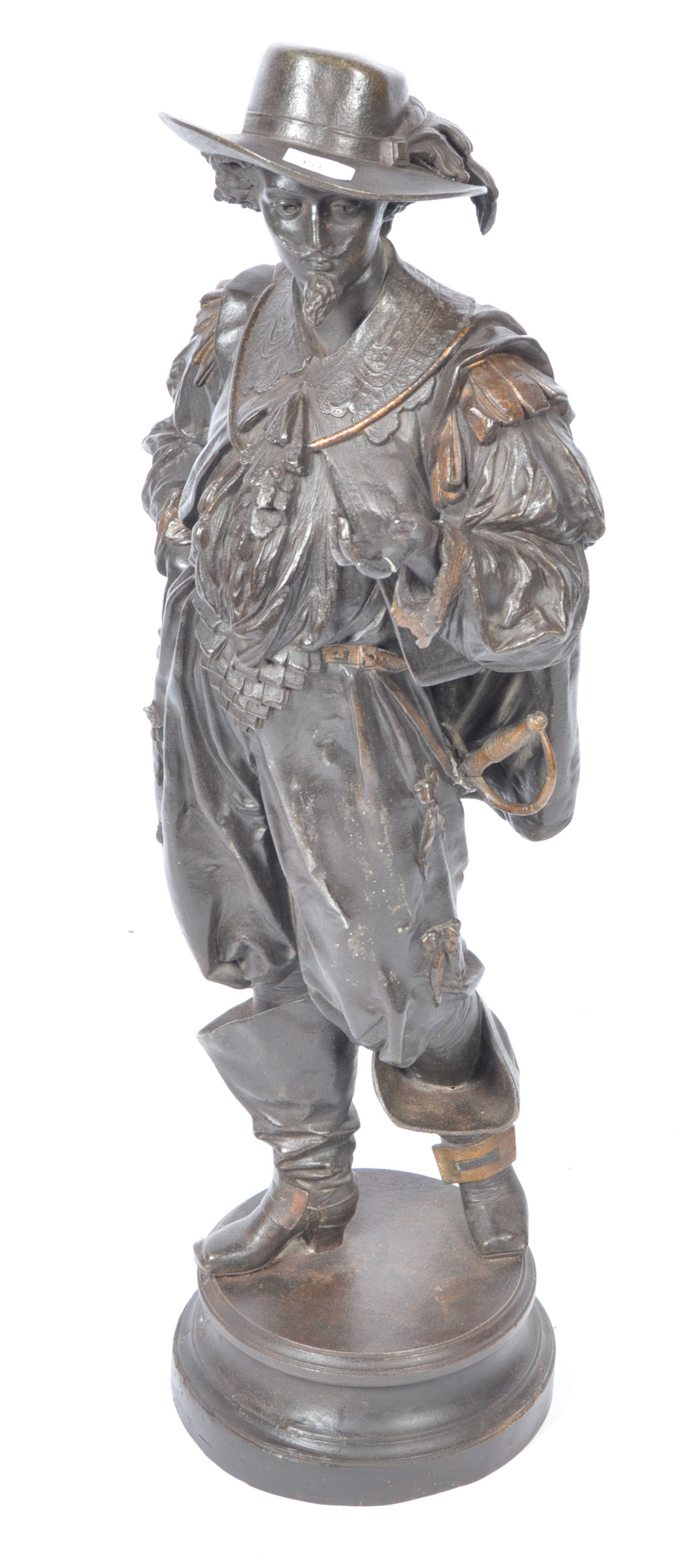 MANNER OF PHILIPPE POITEVIN - LARGE SPELTER FIGURINE - Image 2 of 7