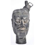 20TH CENTURY CHINESE TERRACOTTA ARMY SOLDIER HEAD