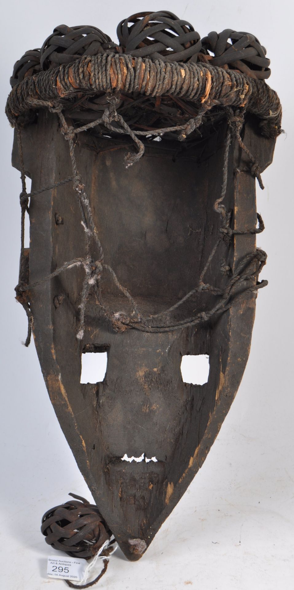 TRIBAL ANTIQUITIES - AFRICAN CARVED SALAMPASU CONGOLESE MASK - Image 7 of 9