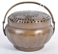 A 19TH CENTURY CHINESE TEMPLE INCENSE BURNER CENSER DING BOWL