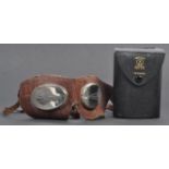 RARE PAIR OF TRIPLEX MODEL A3 MOTORCYCLE GOGGLES