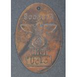 WWII SECOND WORLD WAR KRIEGSMARINE U-BOAT POSTAL SACK TAG