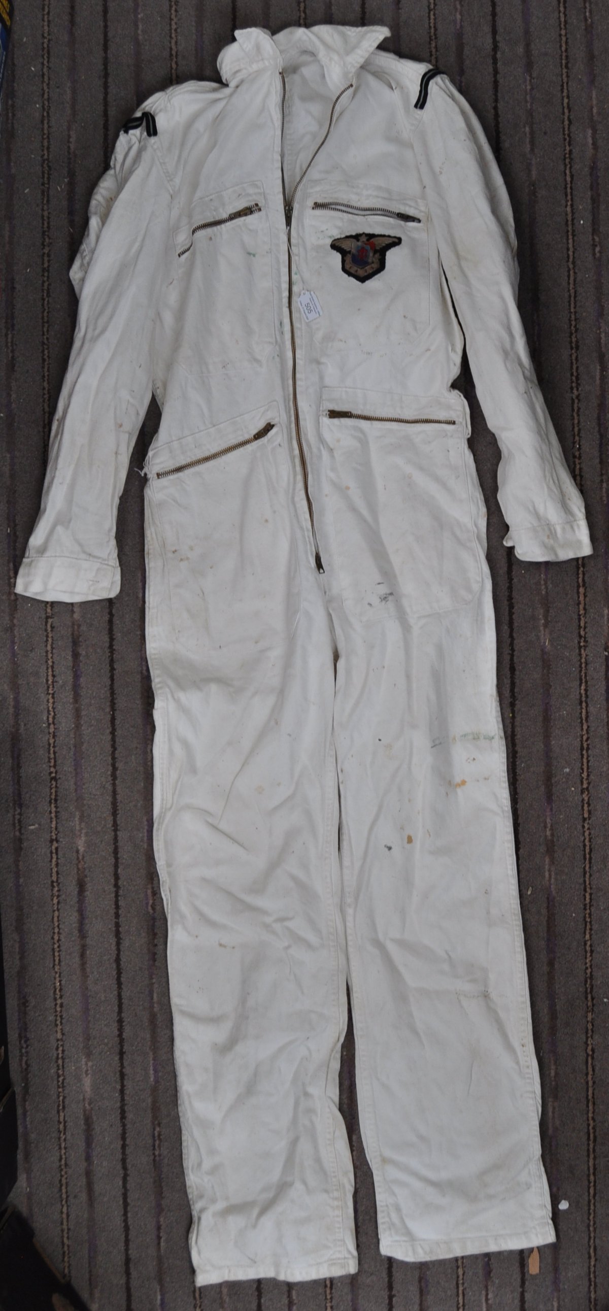 WWII SECOND WORLD WAR RELATED OVERALLS WITH PATCH - Image 2 of 5