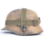 WWII SECOND WORLD WAR GERMAN M40 CAMO HELMET