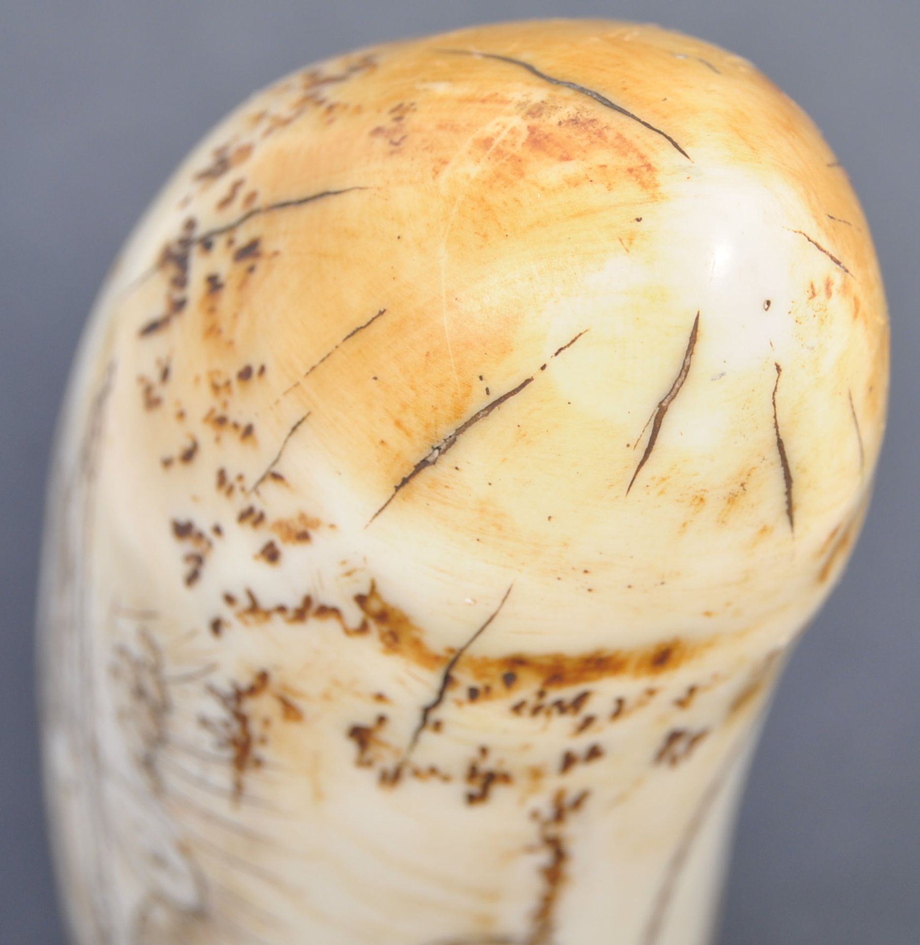 19TH CENTURY STYLE NAPOLEONIC SCRIMSHAW TUSK - Bild 6 aus 8