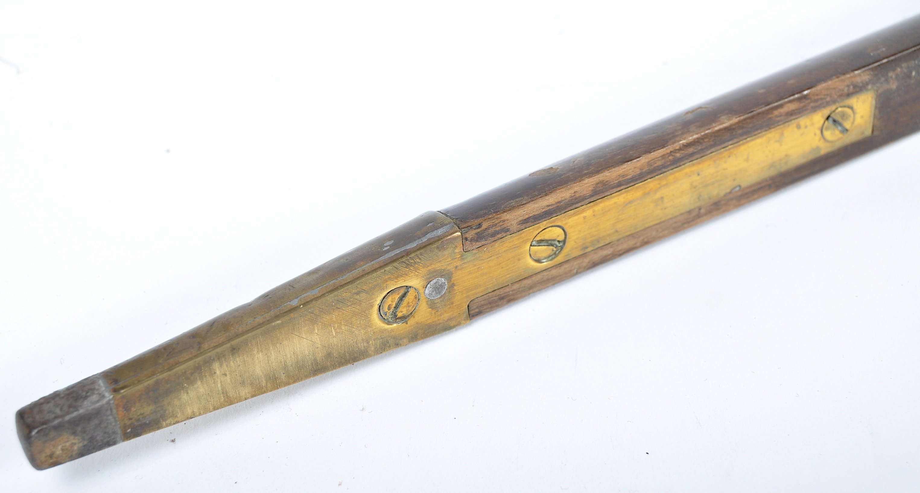 ORIGINAL BRITISH ARMY 20TH CENTURY SERGEANT MAJOR'S PACE STICK - Image 4 of 6