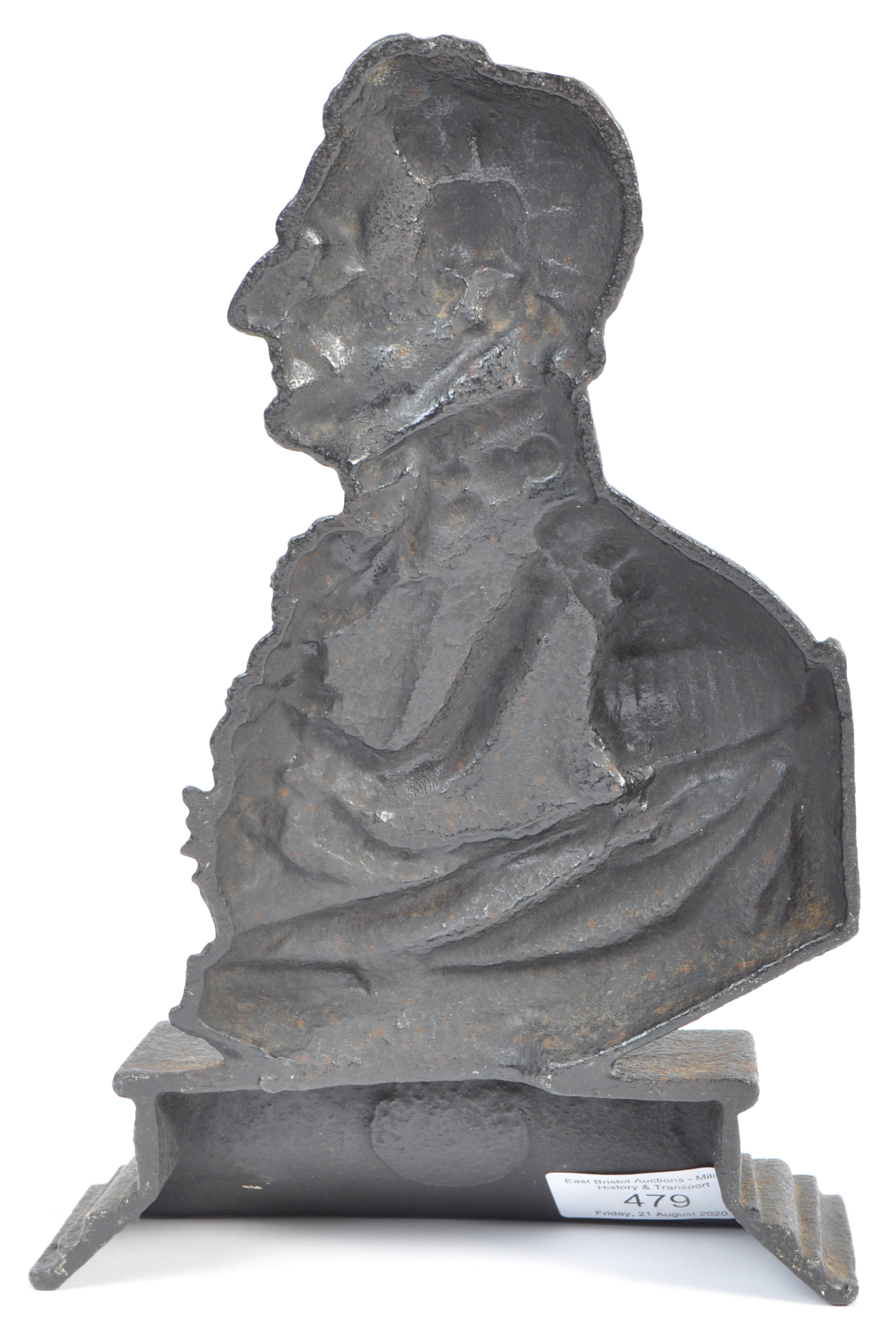 RARE VICTORIAN CAST IRON DUKE OF WELLINGTON DOOR STOP - Image 3 of 4