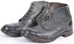 PAIR OF WWII BRITISH SOLDIER'S UNIFORM BOOTS