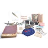 COLLECTION OF ASSORTED MILITARIA - MODELS, AUTOGRA