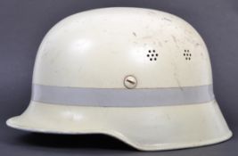 RARE POST-WWII GERMAN LUMINOUS FIRE FIGHTER'S HELMET