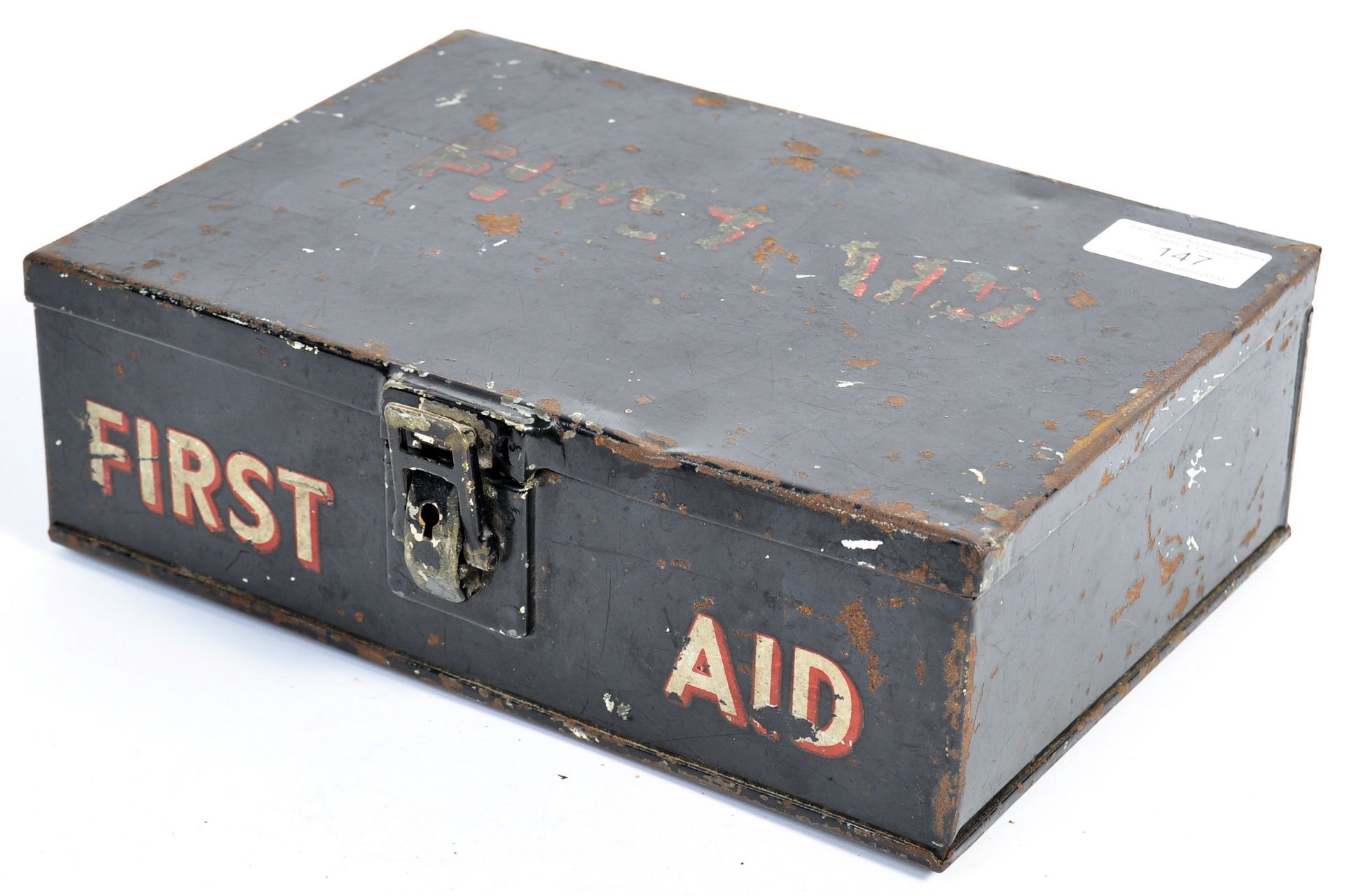 ORIGINAL WWII SECOND WORLD WAR FIRST AID BOX WITH