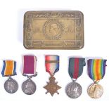WWI FIRST WORLD WAR MEDAL GROUP TO DRIVER IN ROYAL