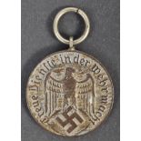 WWII GERMAN NAZI FOUR YEAR SERVICE MEDAL