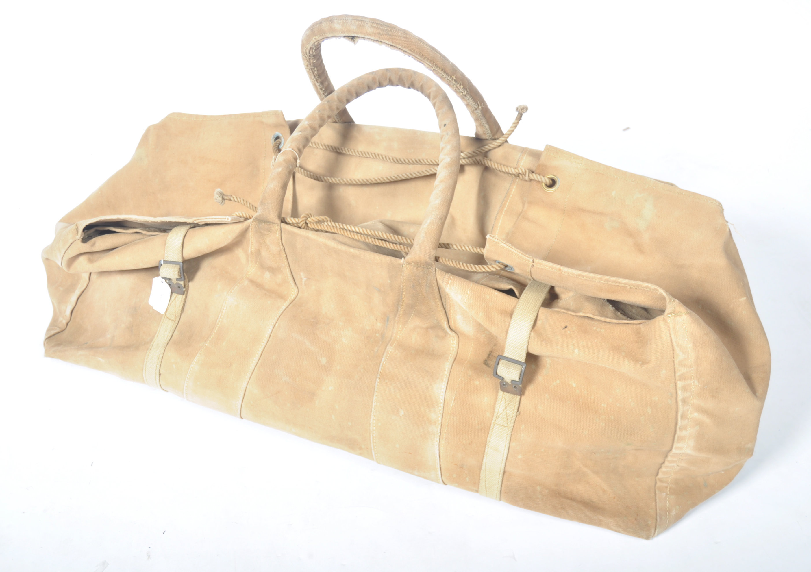 COLLECTION OF WWII BRITISH MILITARY ISSUE KIT BAG