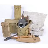 COLLECTION OF WWII BRITISH ARMY UNIFORM ITEMS AND