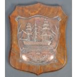RARE COPPER PLAQUE MADE FROM NELSON FLAGSHIP COPPER