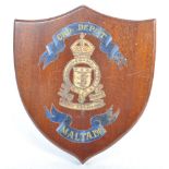 WWII 1945 ROYAL ARMY ORDNANCE CORPS WALL PLAQUE