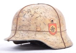 WWII SECOND WORLD WAR NAZI GERMAN ARMY SS CAMOUFLAGE HELMET