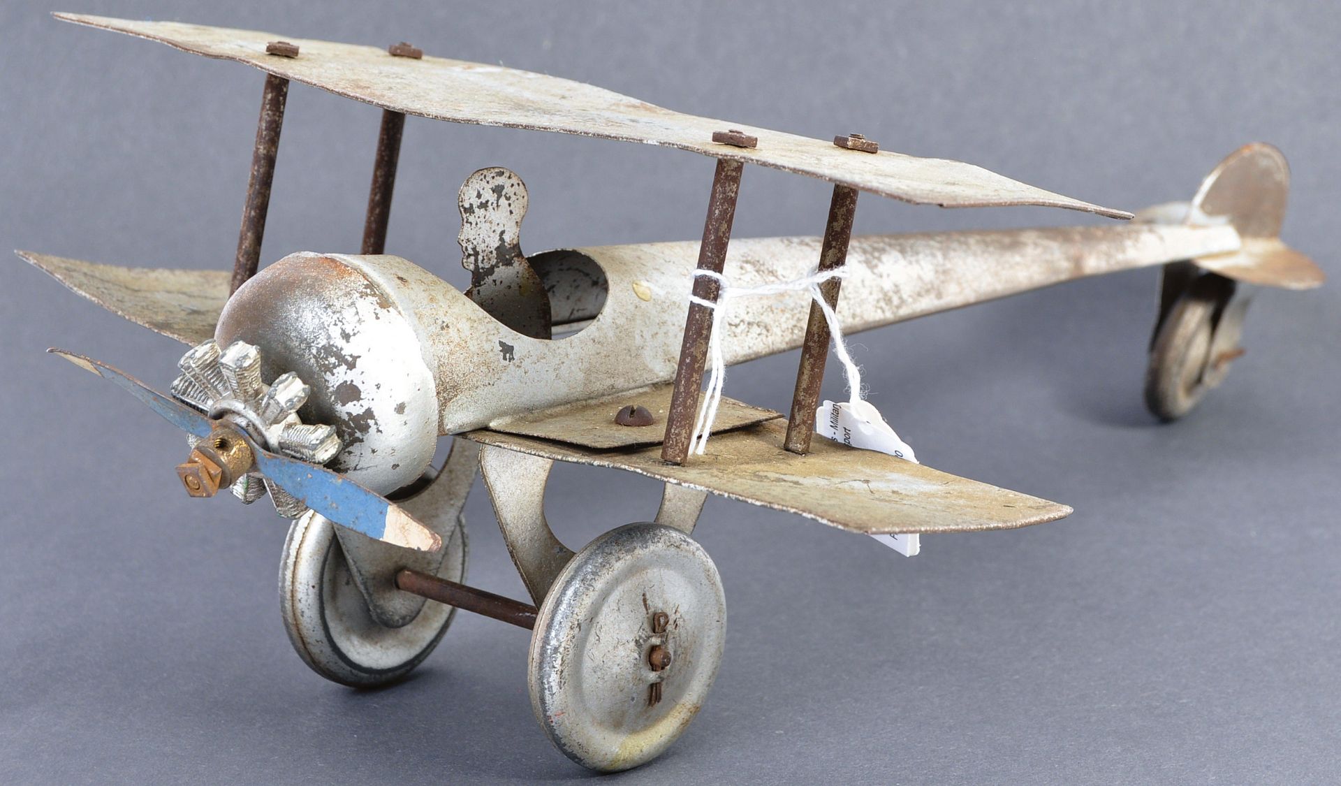 RARE WWI BURNETT OF LONDON MADE ' JOEY ' BI-PLANE