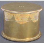 WWI BRASS CONTAINER MADE FROM K14 CANNON SHELL CASES