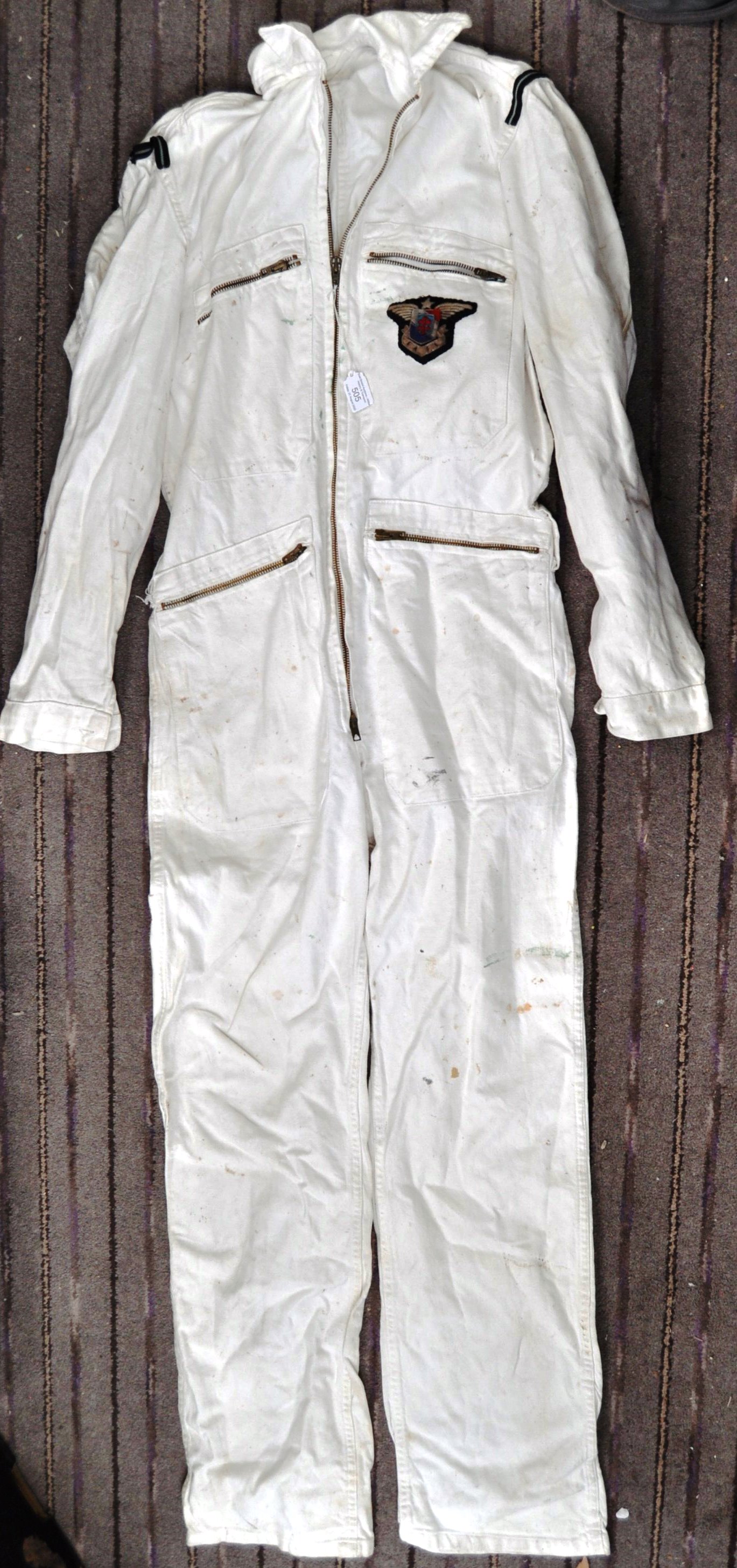 WWII SECOND WORLD WAR RELATED OVERALLS WITH PATCH