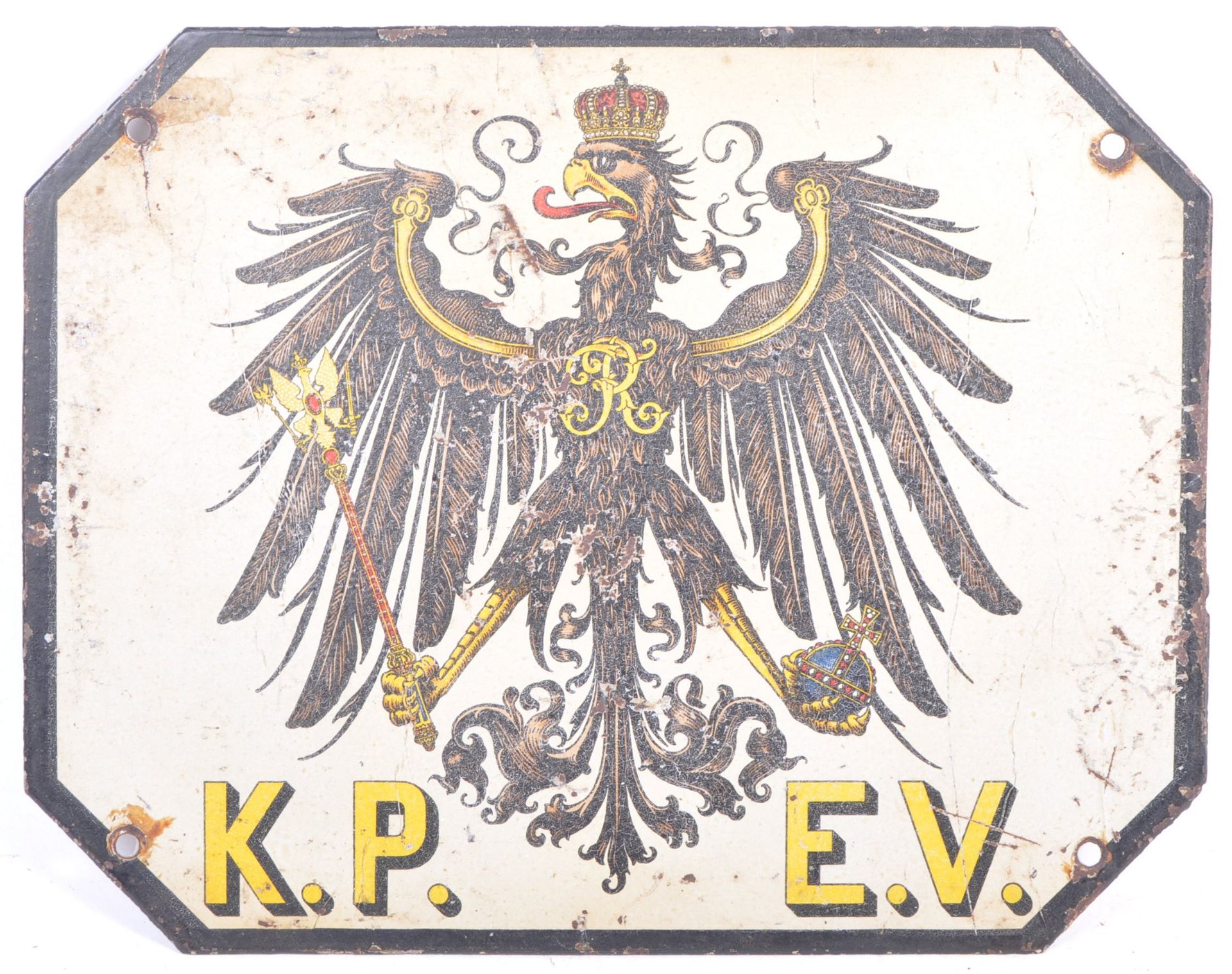 RARE ORIGINAL WWI IMPERIAL GERMAN RAILWAY COACH PL