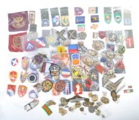 LARGE COLLECTION OF VINTAGE BRITISH ARMY DIVISIONAL PATCHES