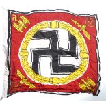 WWII SECOND WORLD WAR FUHRER STANDARD LINEN FLAG