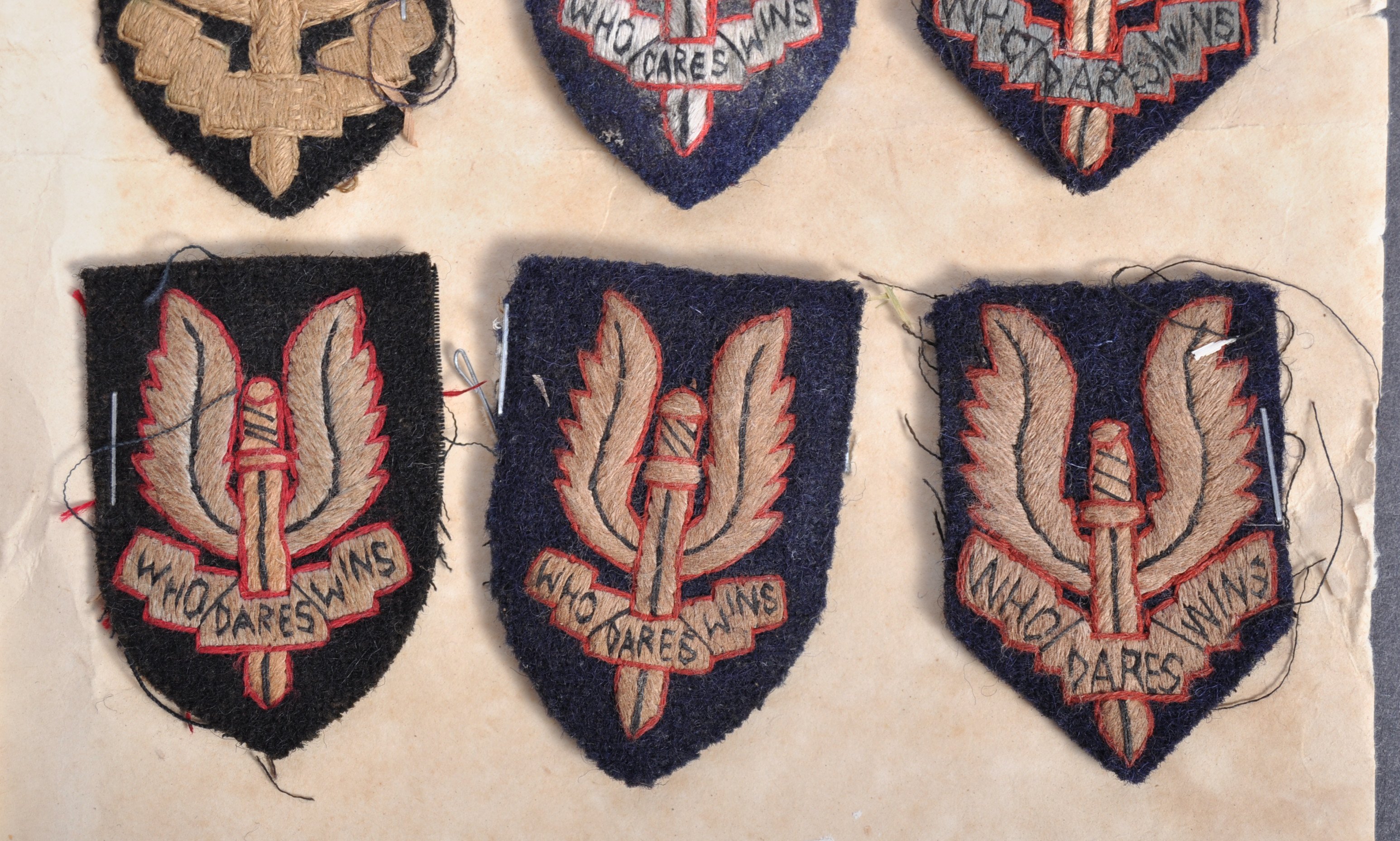 RARE COLLECTION OF WWII SAS CLOTH BERET PATCHES - Image 4 of 5