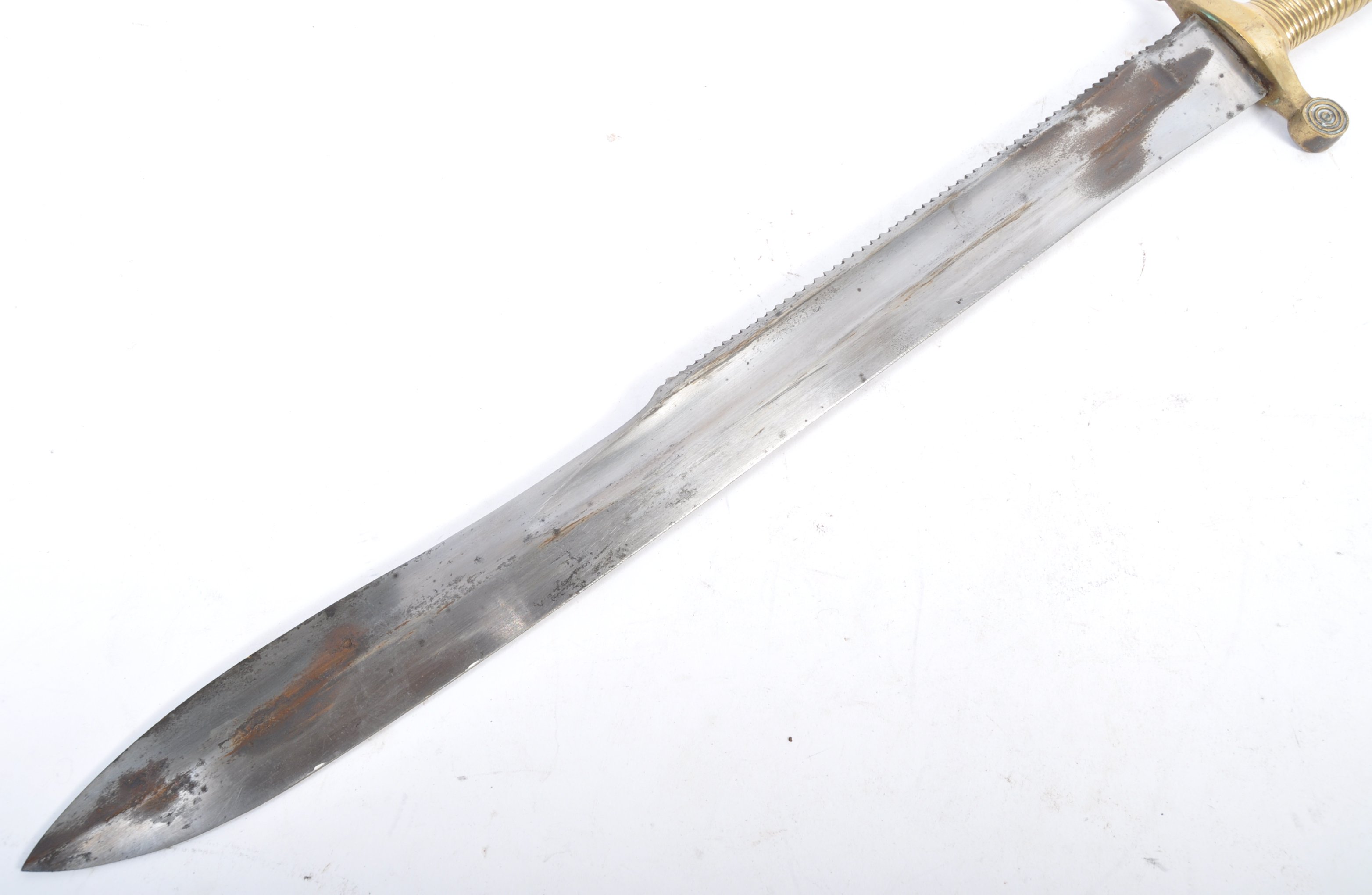 FRENCH 'GLADUIS' PATTERN MODEL 1834 PIONEERS SAWBACK SWORD - Image 8 of 10