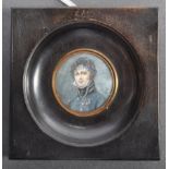 CHARMING 19TH CENTURY PORTRAIT MINIATURE OF A CAVALRY OFFICER