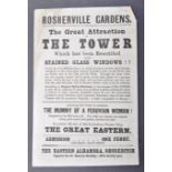 VICTORIAN EPHEMERA COLLECTION - ROSHERVILLE GARDENS FLYER