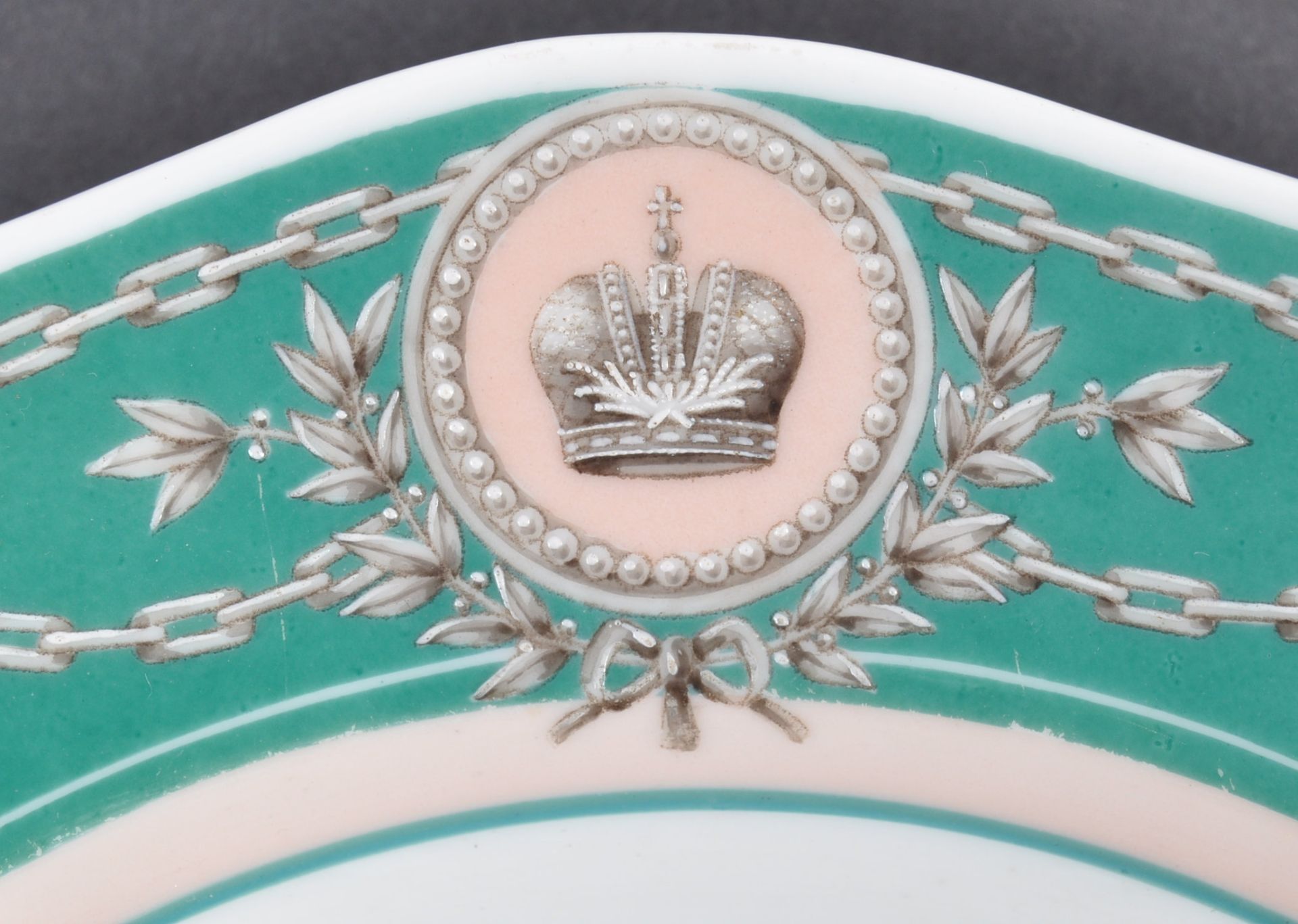 RARE ALEXANDER II SOUP PLATE FROM ROYAL IMPERIAL YACHT LIVADIYA - Bild 4 aus 7