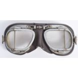 PAIR OF STADIUM MADE WORLD WAR AVIATION / DRIVING GOGGLES