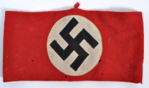 ORIGINAL WWII SECOND WORLD WAR NAZI PARTY CLOTH ARMBAND