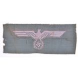 ORIGINAL WWII SECOND WORLD WAR NAZI BEVO CLOTH EAGLE