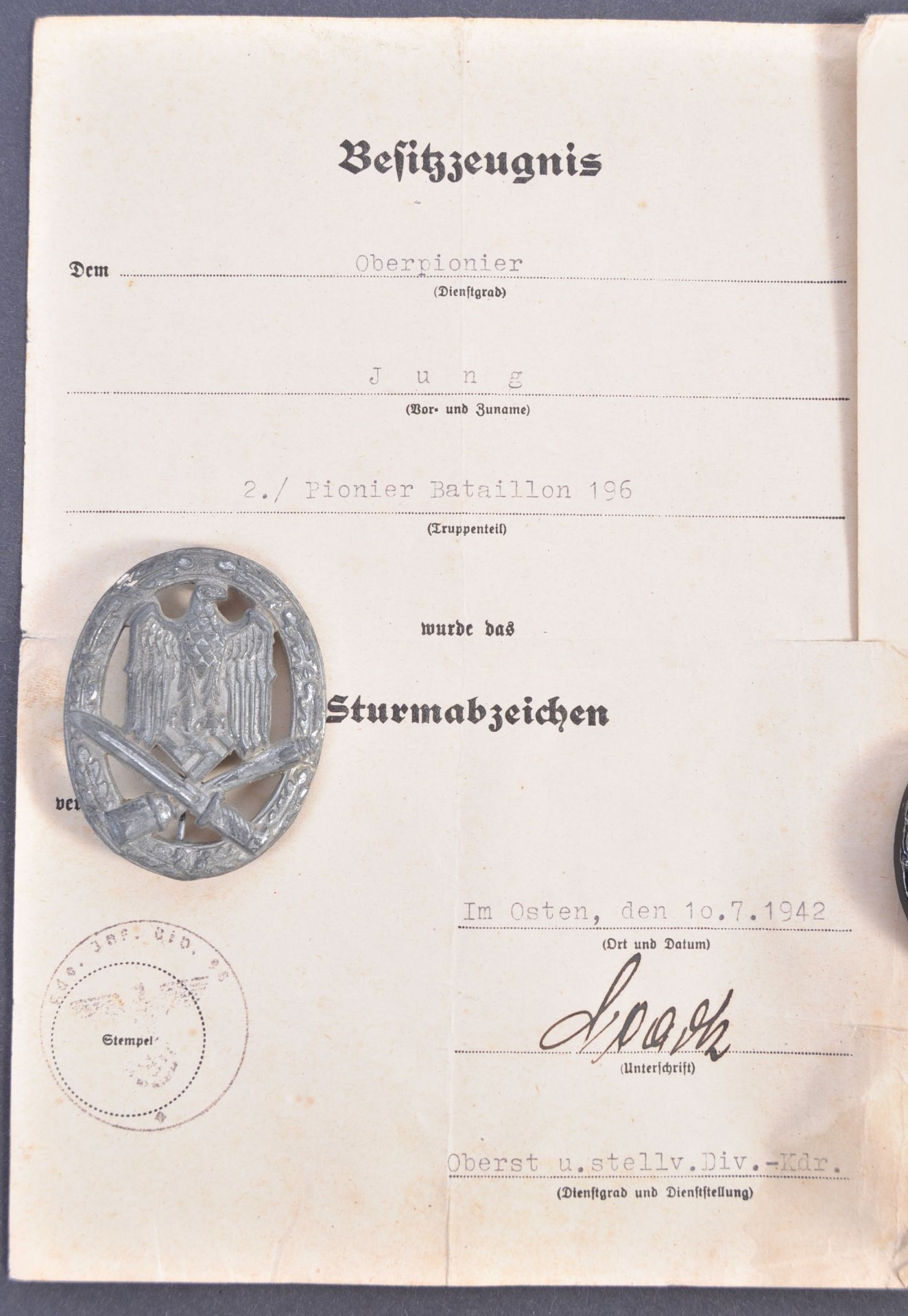 ORIGINAL WWII SECOND WORLD WAR GERMAN MEDAL GROUP - Bild 2 aus 13