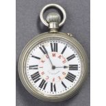 RARE ANTIQUE PRE-WWI TELEGRAPH / TELEGRAPHY POCKET WATCH