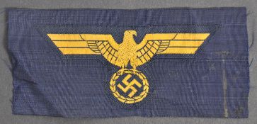 ORIGINAL WWII MACHINE WOVEN KRIEGSMARINE EAGLE