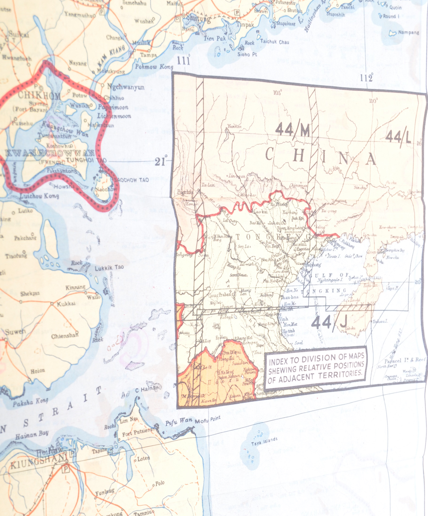 MI9 ESCAPE & EVADE - WWII SILK ESCAPE MAP OF CHINA - Image 4 of 5