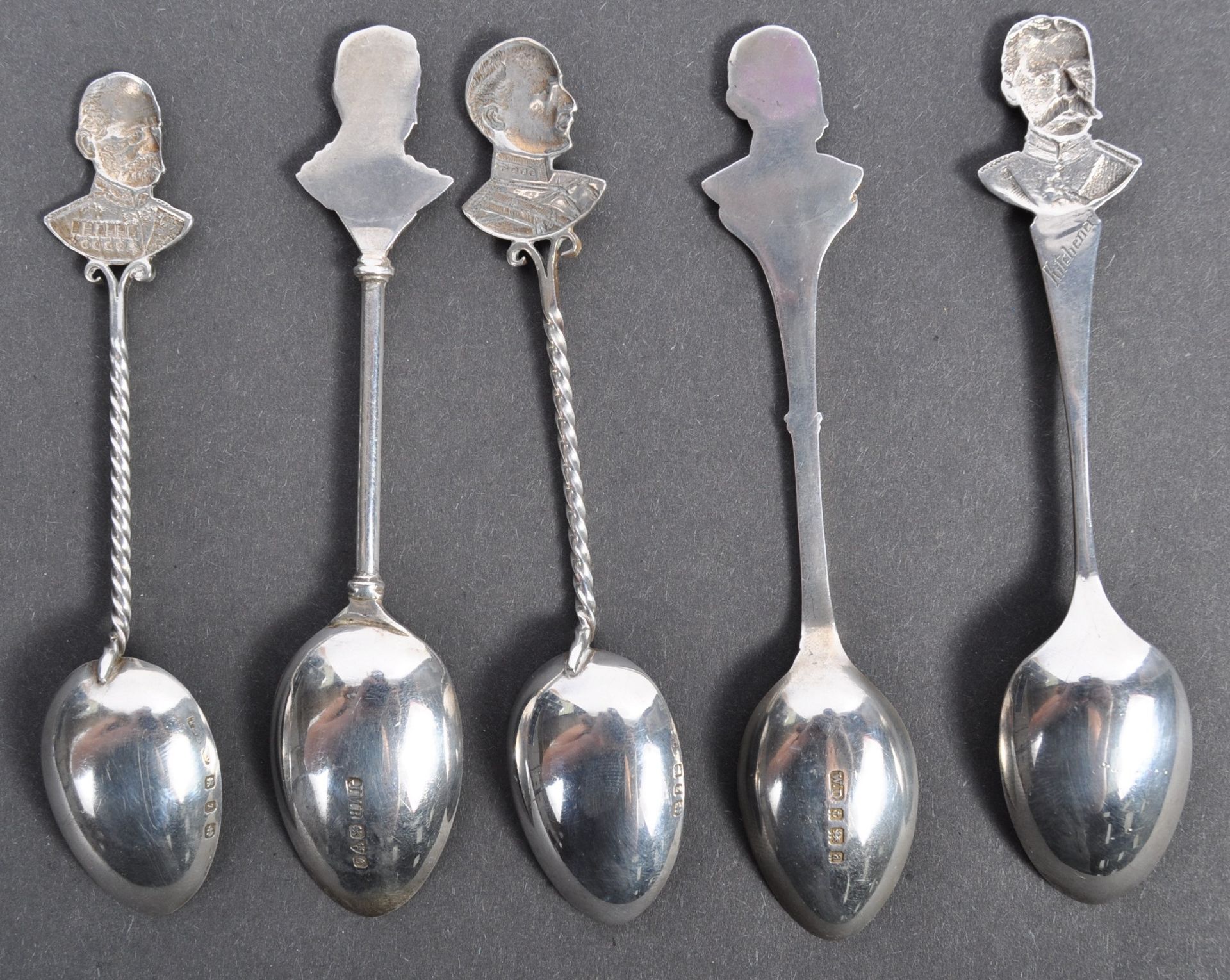 RARE SET OF FIVE BOER WAR SILVER SPOONS - Bild 5 aus 5