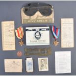WWII SECOND WORLD WAR MEDAL GROUP & RELATED EFFECT