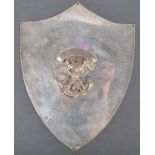 LARGE HALLMARKED SILVER SOMERSET LIGHT INFANTRY BOXING PLAQUE