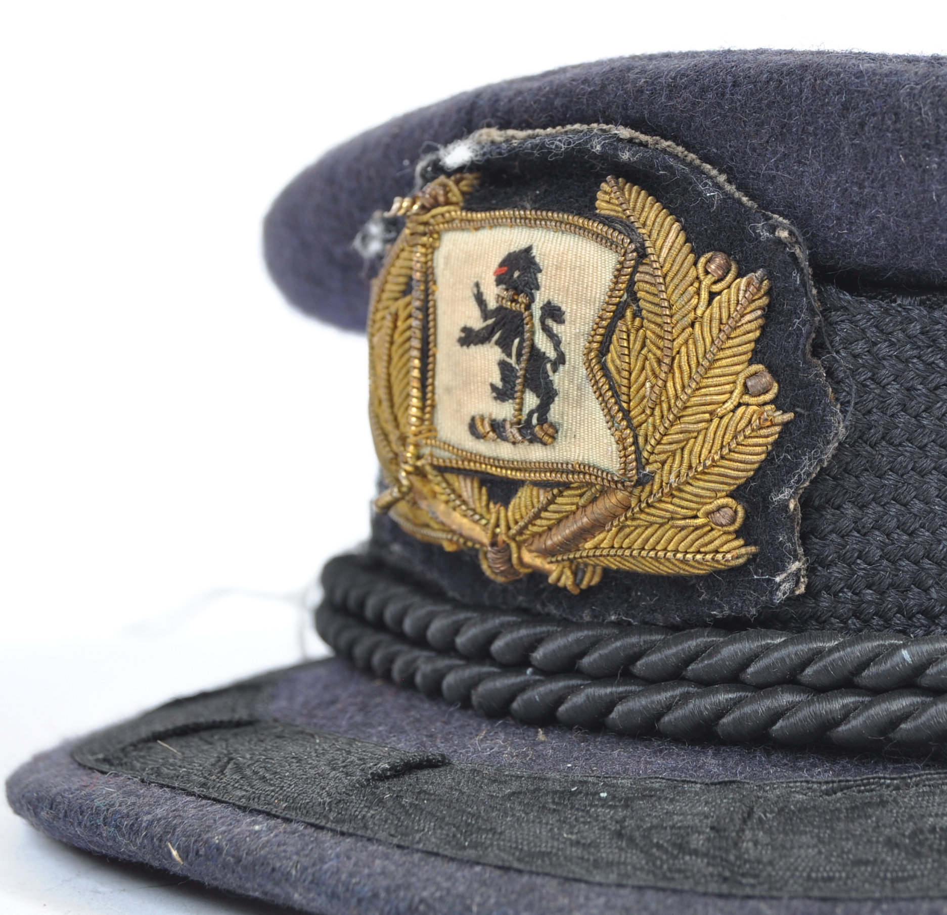 WWII SECOND WORLD WAR ' DERBY CAP ' UNIFORM CAP - Image 2 of 6