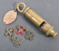 WWI FIRST WORLD WAR ' BRING BACK ' ITEMS - WHISTLE