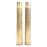 PAIR OF 3 POUNDER HOTCHKISS CARTRIDGE CASES
