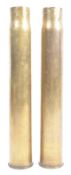 PAIR OF 3 POUNDER HOTCHKISS CARTRIDGE CASES