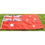 LARGE WWII SECOND WORLD WAR AUSTRALIAN RED ENSIGN