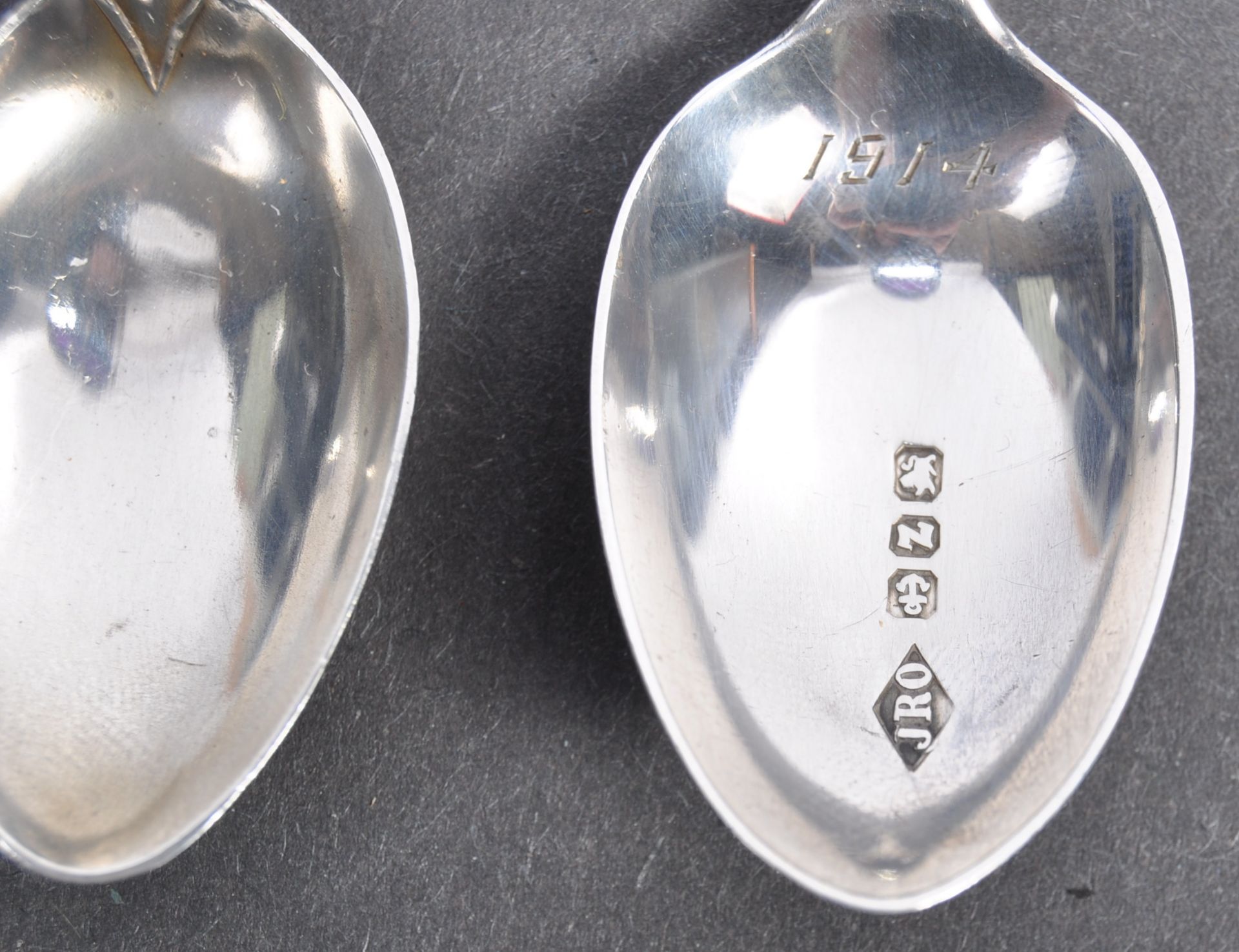 RARE SET OF FIVE BOER WAR SILVER SPOONS - Bild 4 aus 5